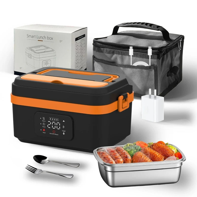 Portable Electric Lunch Box – Rechargeable Heated Food Container for Work & Travel